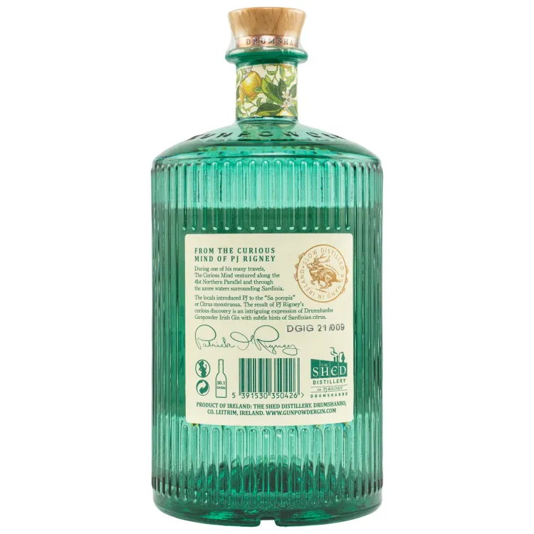 Preview: Drumshanbo Gunpowder Gin Sardinian Citrus
